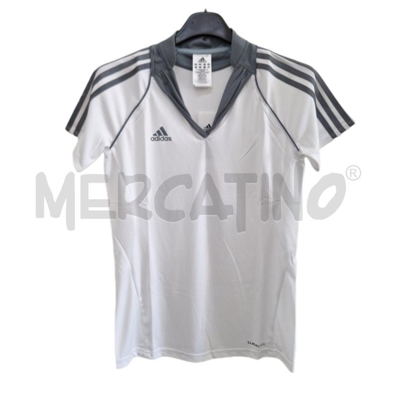 T SHIRT DONNA ADIDAS BIANCO GRIGIO NUOVO | Mercatino dell'Usato Ottaviano 1
