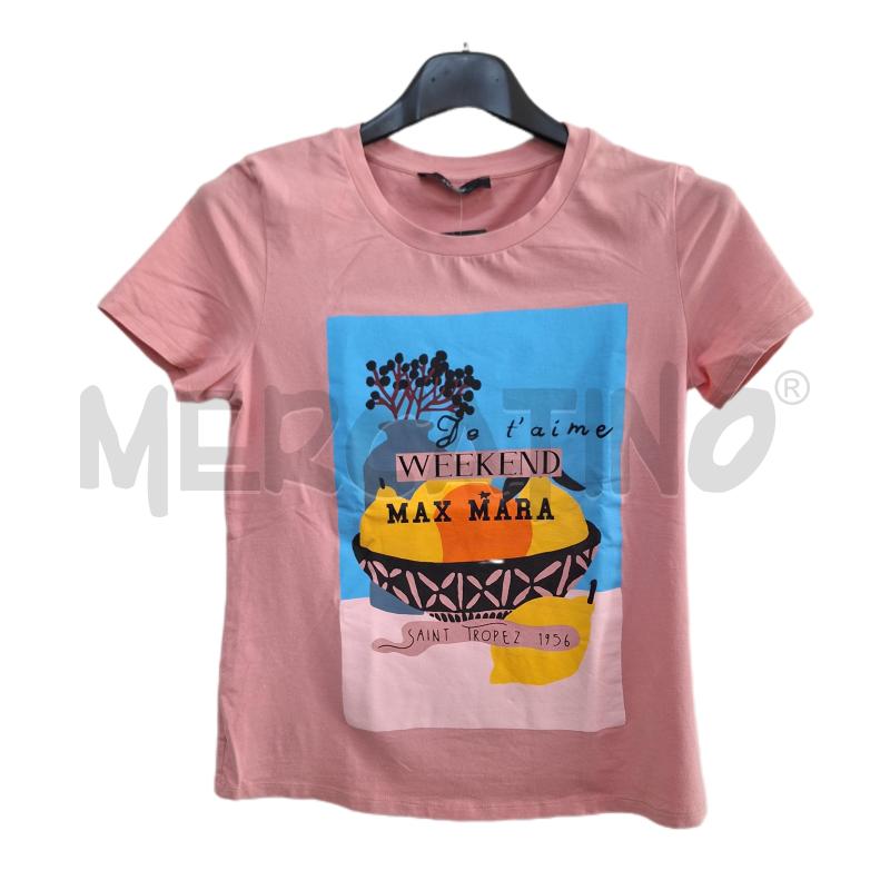 T SHIRT DONNA WEEKEND MAXMARA ROSA JE T'AIME | Mercatino dell'Usato Ottaviano 1