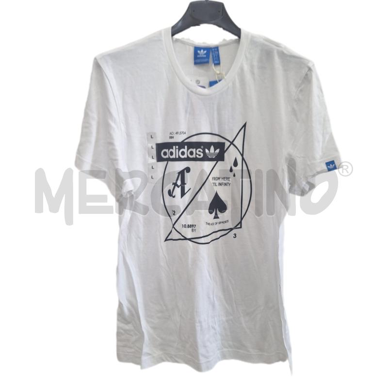 T SHIRT UOMO ADIDAS BIANCO NUOVO | Mercatino dell'Usato Ottaviano 1