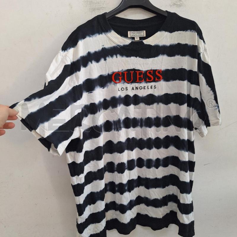 T SHIRT UOMO GUESS BIANCO BLU  | Mercatino dell'Usato Ottaviano 3
