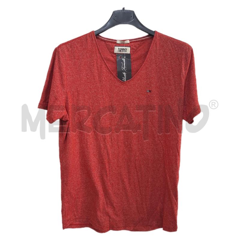 T SHIRT UOMO TOMMY HILFIGER ROSSO | Mercatino dell'Usato Ottaviano 1