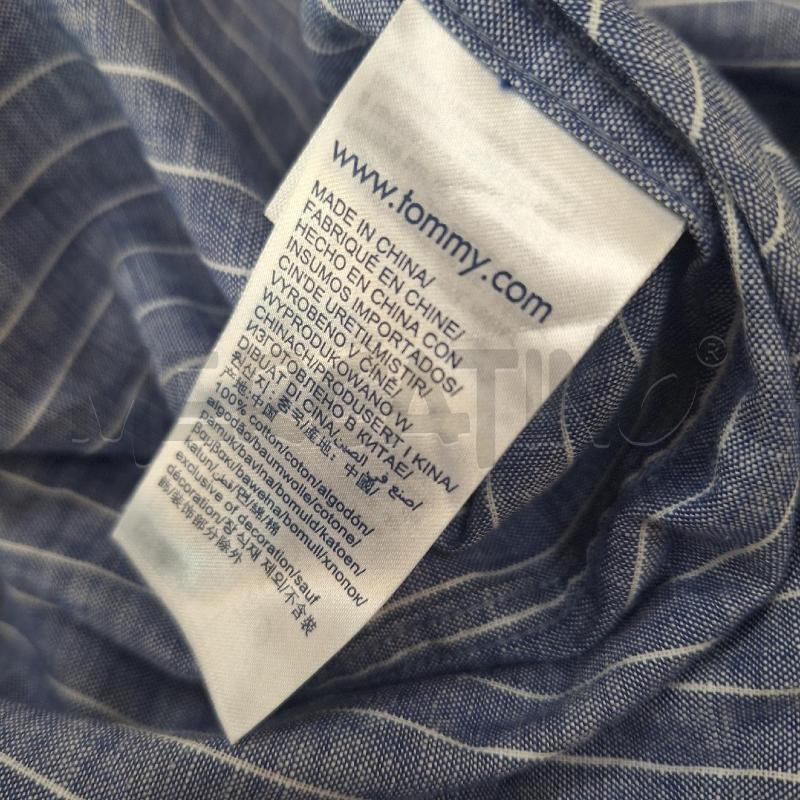 T SHIRT UOMO TOMMY HILFIGER TAILORED RIGHE BIANCO | Mercatino dell'Usato Ottaviano 5