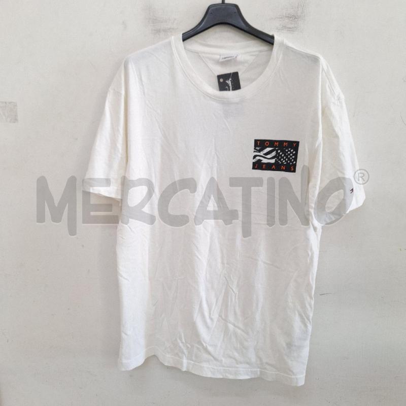 T SHIRT UOMO TOMMY JEANS BIANCO  | Mercatino dell'Usato Ottaviano 2