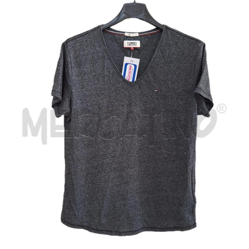 T SHIRT UOMO TOMMY JEANS GRIGIO SCURO | Mercatino dell'Usato Ottaviano 1