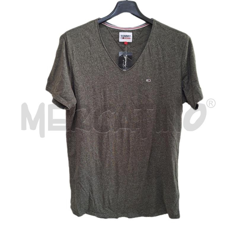 T SHIRT UOMO TOMMY JEANS VERDE | Mercatino dell'Usato Ottaviano 1