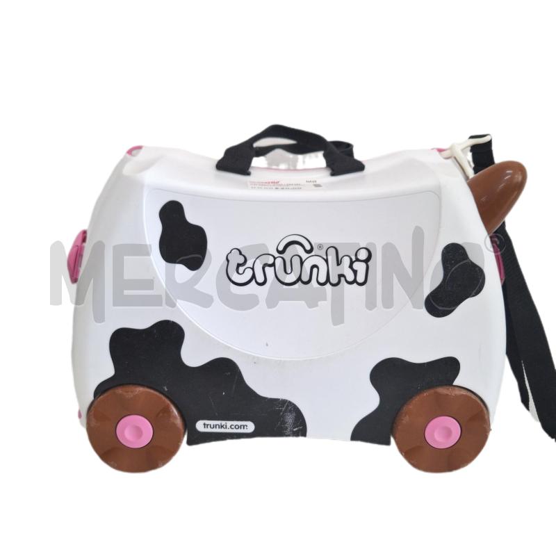 VALIGETTA TRUNKI BIANCO NERO MUCCA | Mercatino dell'Usato Ottaviano 1