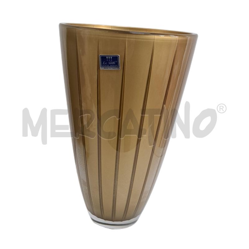 VASO DORATO CRISTALLO LE STELLE CRISTAL DESIGN  | Mercatino dell'Usato Ottaviano 1