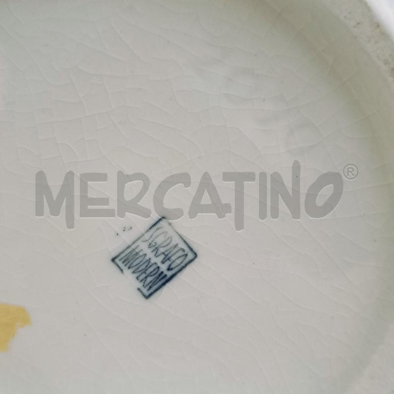VASO PZ. 2 SGRAFO MODERN KORALL VINTAGE BIANCO  | Mercatino dell'Usato Ottaviano 4