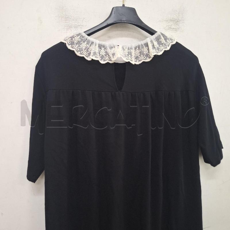 VESTITO BAMBINA DOUDOU NERO COLLO MERLETTO BIANCO | Mercatino dell'Usato Ottaviano 2