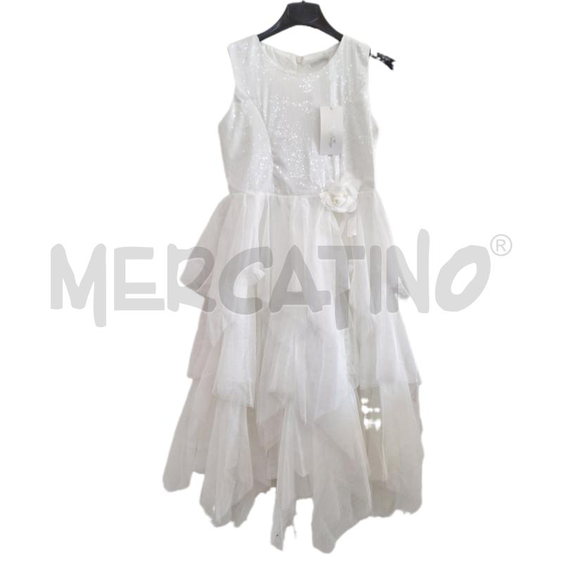 VESTITO BAMBINA MISS IMAGE BIANCO NUOVO  | Mercatino dell'Usato Ottaviano 1