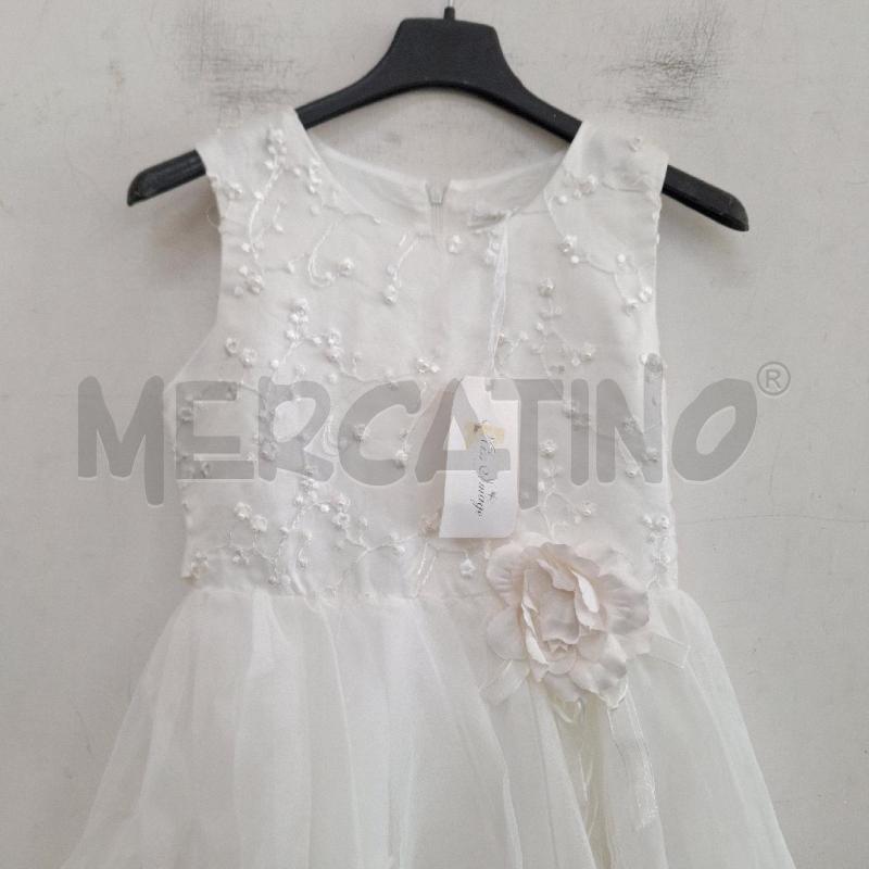 VESTITO BAMBINA MISS IMAGE BIANCO RILIEVO NUOVO | Mercatino dell'Usato Ottaviano 2