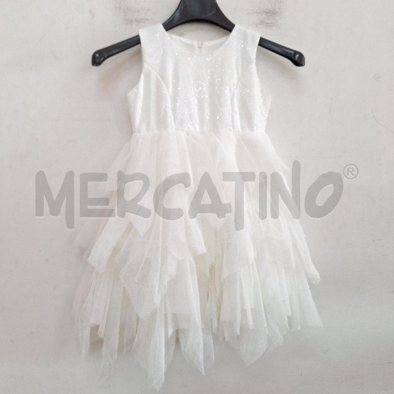 VESTITO BAMBINA MISS IMAGE PAILLETTES BIANCO EVENT | Mercatino dell'Usato Ottaviano 2