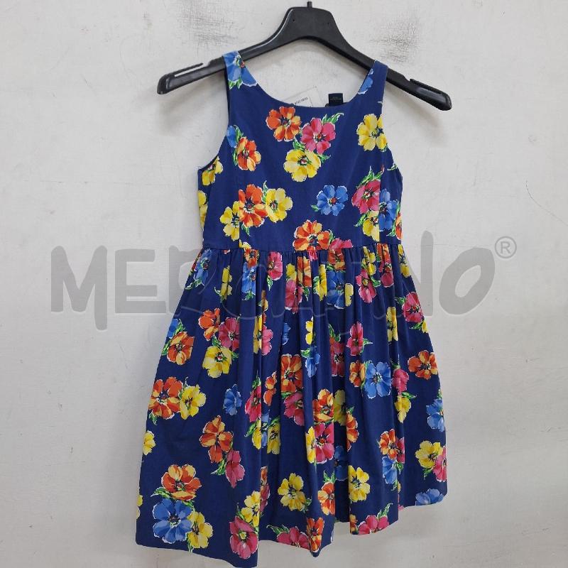 VESTITO BAMBINA POLO RALPH LAUREN BLU FIORI | Mercatino dell'Usato Ottaviano 2
