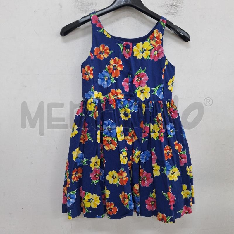 VESTITO BAMBINA POLO RALPH LAUREN BLU FIORI | Mercatino dell'Usato Ottaviano 3