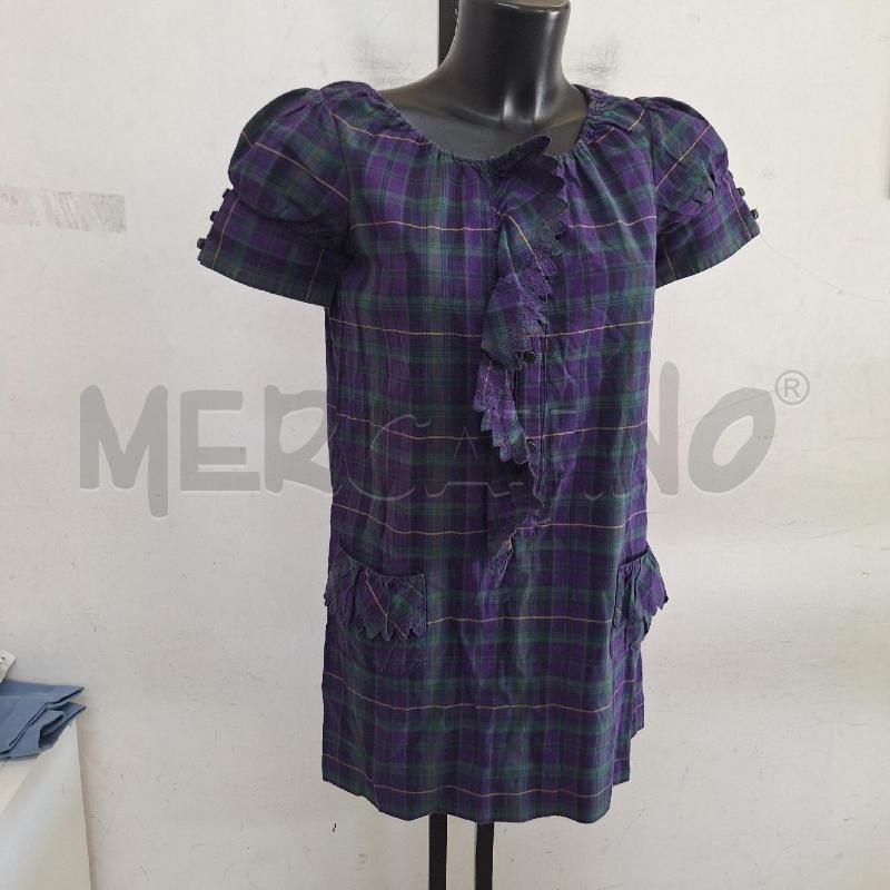 VESTITO BAMBINA RALPH LAUREN VIOLA VERDE QUADRI | Mercatino dell'Usato Ottaviano 2