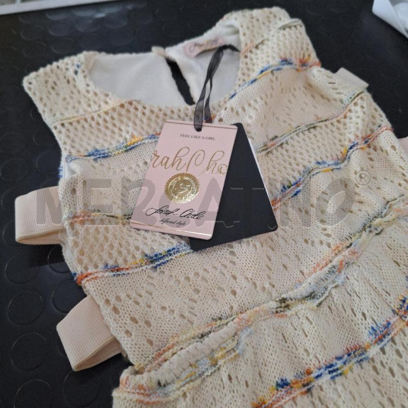 VESTITO BAMBINA SARAH CHOLE BEIGE NUOVO | Mercatino dell'Usato Ottaviano 2