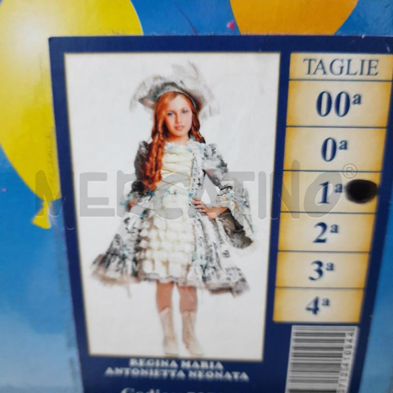 Costume vestito di carnevale Regina Maria Antonietta da 7 a 9 anni