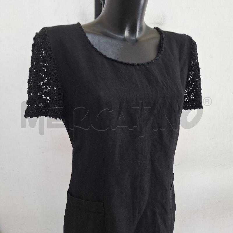 VESTITO DONNA 22 MAGGIO NERO LINO | Mercatino dell'Usato Ottaviano 2