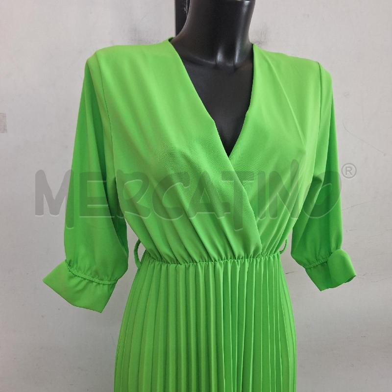 VESTITO DONNA ADORA VERDE PLISSE VERDE | Mercatino dell'Usato Ottaviano 2