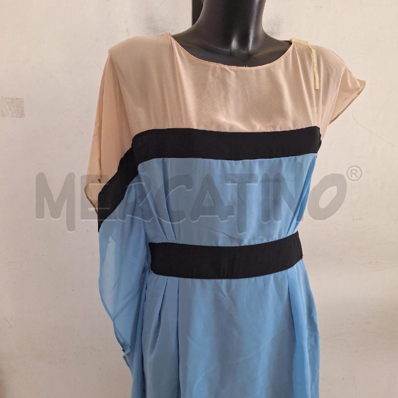 VESTITO DONNA ANNARITA N CELESTE BEIGE | Mercatino dell'Usato Ottaviano 2