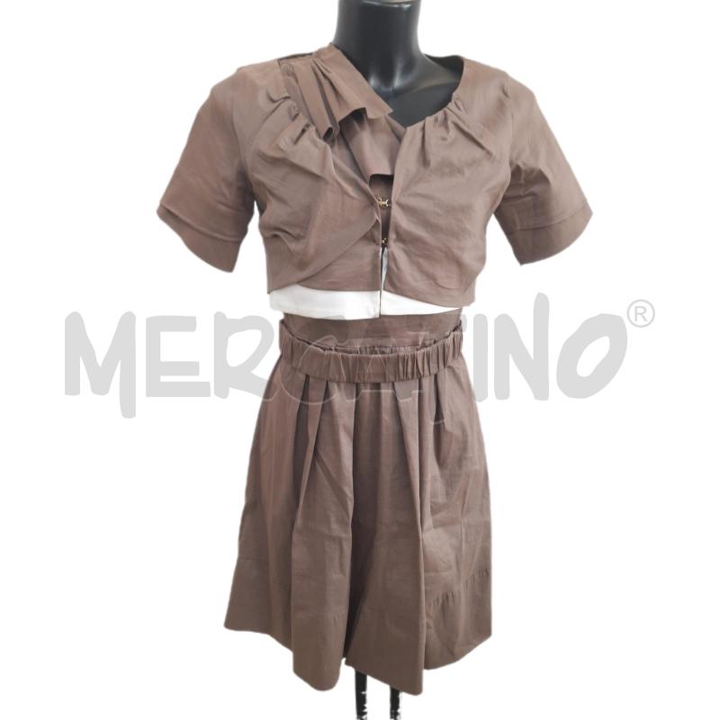 VESTITO DONNA ANNARITA N MARRONE COPRISPALLA | Mercatino dell'Usato Ottaviano 1
