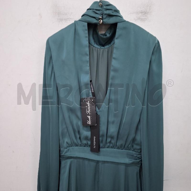 VESTITO DONNA ANNARITA N VERDE LUNGO NUOVO | Mercatino dell'Usato Ottaviano 2