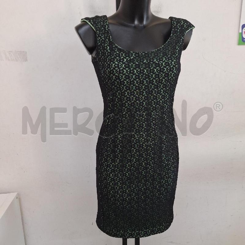 VESTITO DONNA ANTONELLA RANIERI VERDE NERO MERLETTO | Mercatino dell'Usato Ottaviano 2