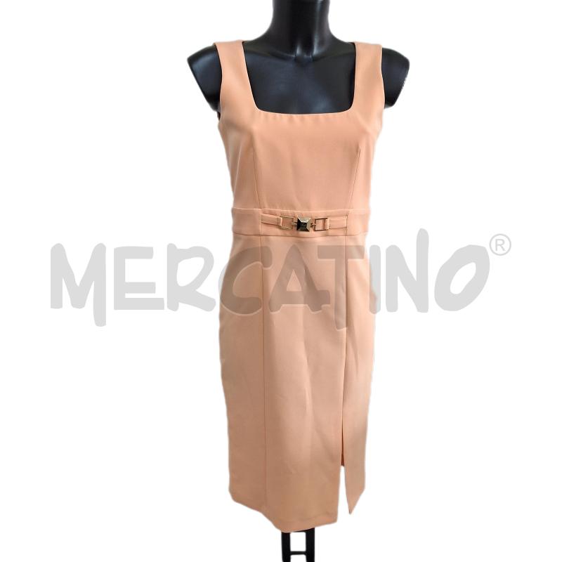 VESTITO DONNA ARTIGLI ROSA PESCA TUBINO | Mercatino dell'Usato Ottaviano 1
