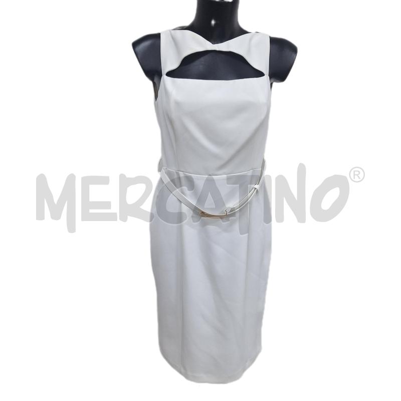VESTITO DONNA BB POMPEI BIANCO APERTURA FRONT | Mercatino dell'Usato Ottaviano 1