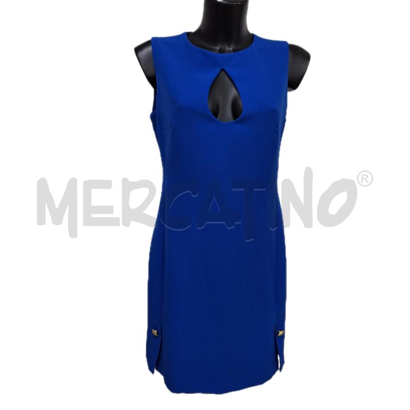 VESTITO DONNA BB POMPEI BLU BOTTONI DORATO | Mercatino dell'Usato Ottaviano 1
