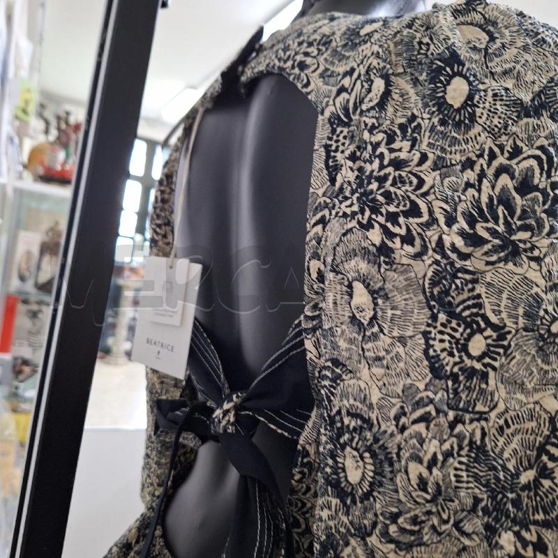 VESTITO DONNA BEATRICE B BEIGE FIORI NUOVO | Mercatino dell'Usato Ottaviano 3