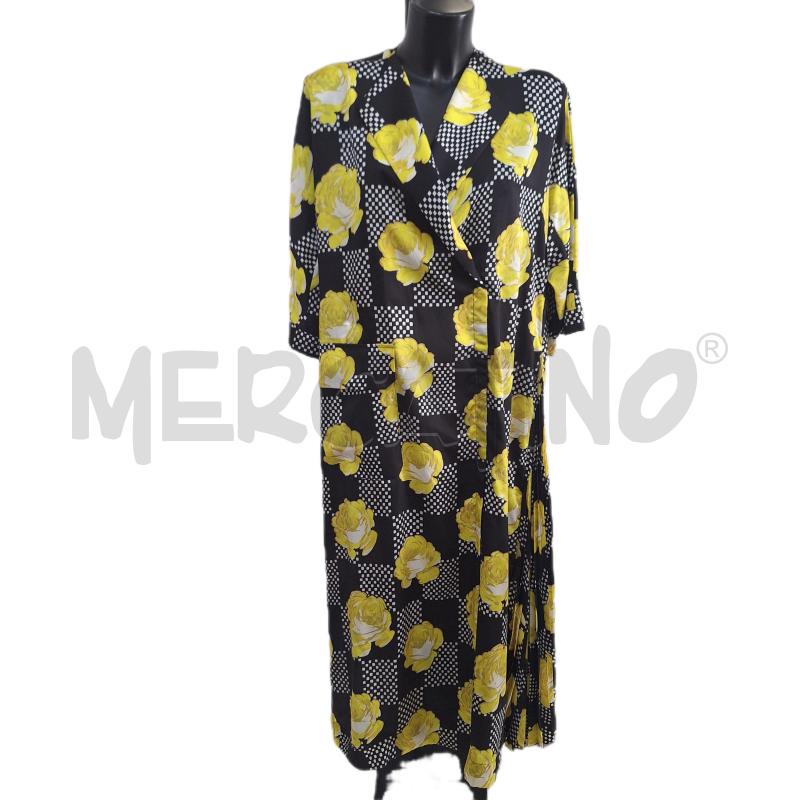 VESTITO DONNA BEATRICE NERO GIALLO FIORI | Mercatino dell'Usato Ottaviano 1