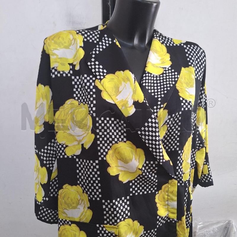 VESTITO DONNA BEATRICE NERO GIALLO FIORI | Mercatino dell'Usato Ottaviano 2