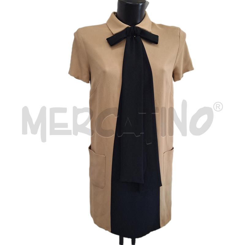 VESTITO DONNA BETTYBLUE BEIGE NERO | Mercatino dell'Usato Ottaviano 1