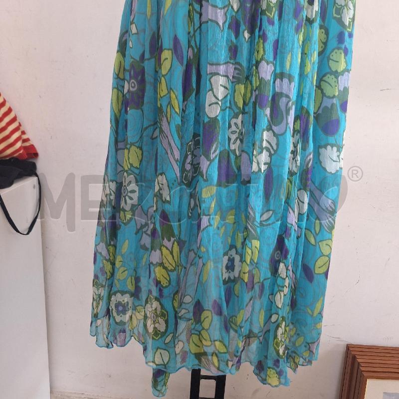 VESTITO DONNA BLUGIRL FOLIES CELESTE FIORI | Mercatino dell'Usato Ottaviano 3