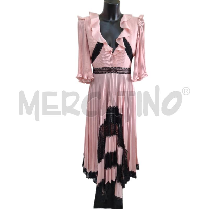 VESTITO DONNA CAMILLA MILANO ROSA NERO MERLETTO LUNGO | Mercatino dell'Usato Ottaviano 1