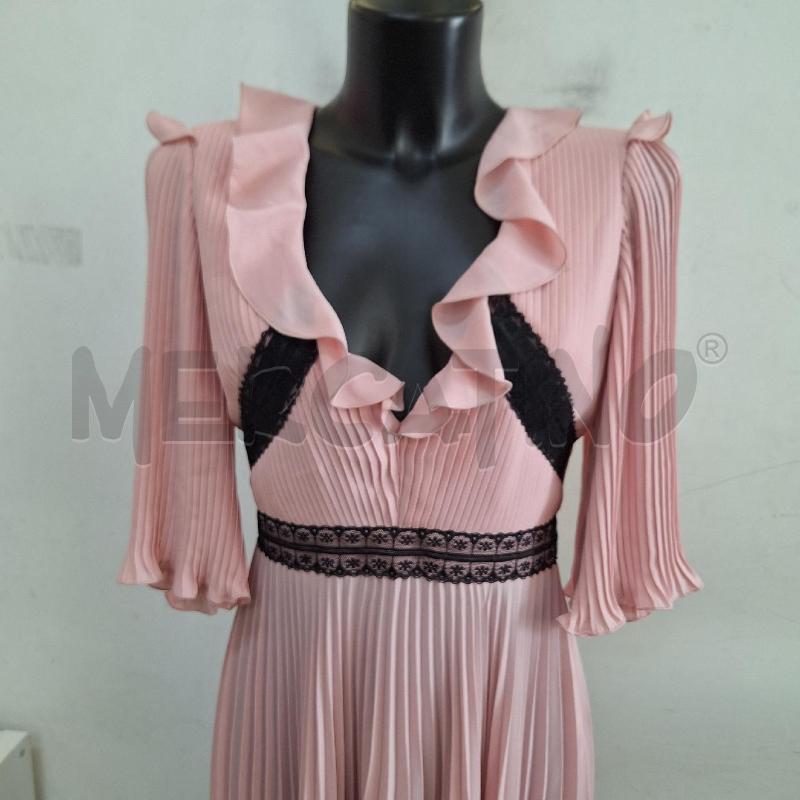 VESTITO DONNA CAMILLA MILANO ROSA NERO MERLETTO LUNGO | Mercatino dell'Usato Ottaviano 2