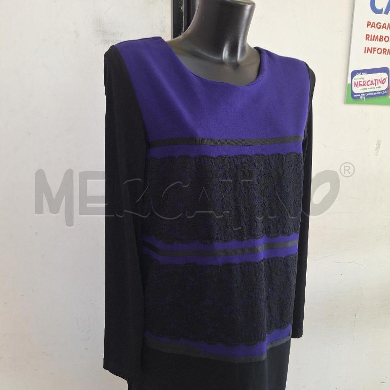 VESTITO DONNA CAMOMILLA NERO VIOLA | Mercatino dell'Usato Ottaviano 2