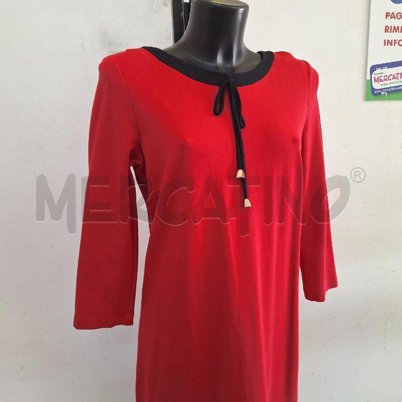 VESTITO DONNA CAMOMILLA ROSSO NERO FARFALLE | Mercatino dell'Usato Ottaviano 2