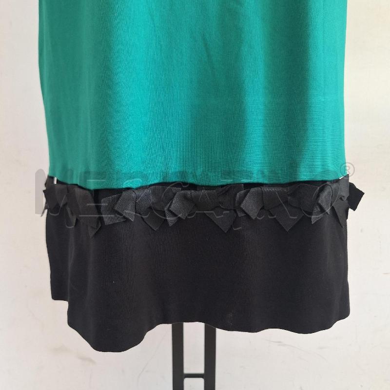 VESTITO DONNA CAMOMILLA VERDE FIOCCHI NERO | Mercatino dell'Usato Ottaviano 2