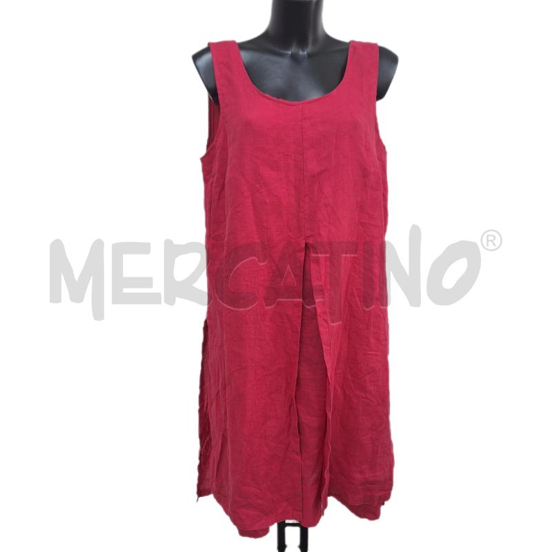 VESTITO DONNA CATERINA LANCINI FUCSIA LINO | Mercatino dell'Usato Ottaviano 1
