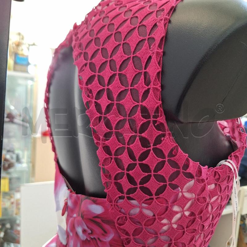 VESTITO DONNA CHARMS BIANCO FIORI FUCSIA | Mercatino dell'Usato Ottaviano 3