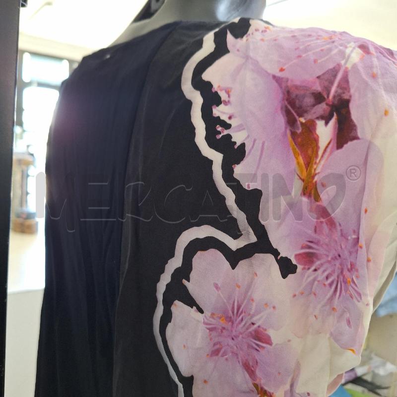 VESTITO DONNA CLASS CAVALLI BIANCO NERO FIORI LILLA | Mercatino dell'Usato Ottaviano 3