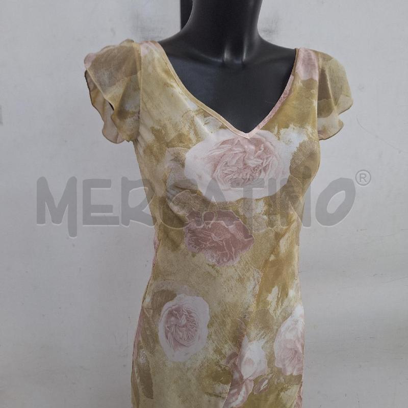 VESTITO DONNA COMOAGNIA ITALIANA BEIGE ROSATO LUNGO NUOVO | Mercatino dell'Usato Ottaviano 2