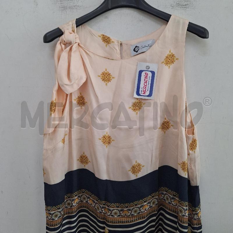 VESTITO DONNA CRISTINA FOUR NERO BEIGE RIGHE STEMMI | Mercatino dell'Usato Ottaviano 2