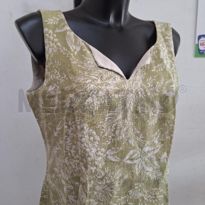 VESTITO DONNA CRISTYN VERDE BIANCO | Mercatino dell'Usato Ottaviano 2