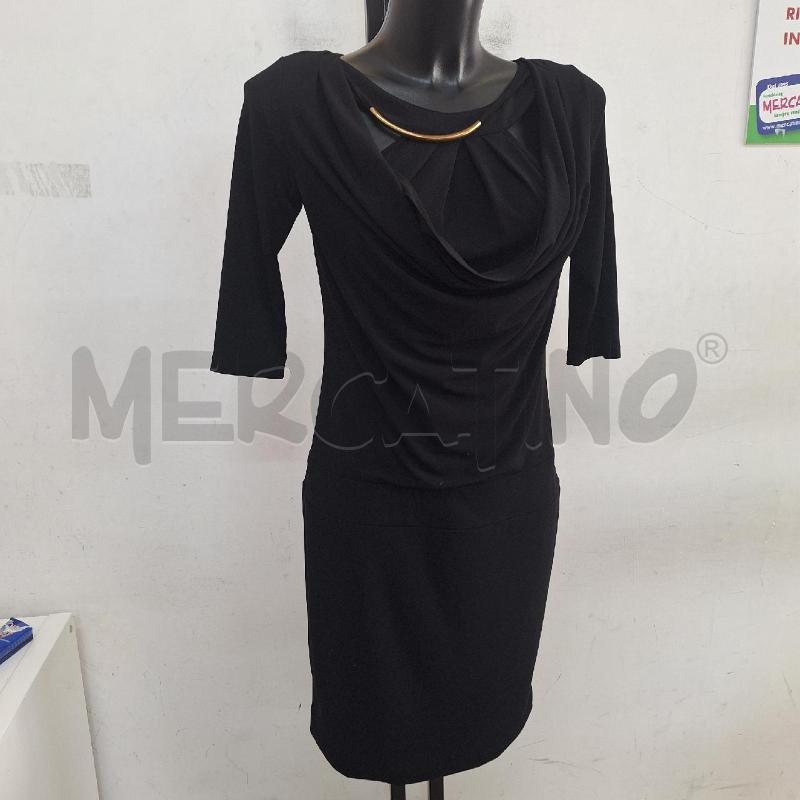 VESTITO DONNA DEEP BLUE NERO DRAPPEGGIO  | Mercatino dell'Usato Ottaviano 2