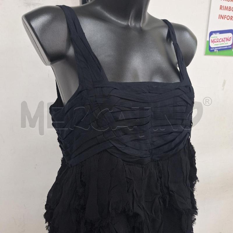 VESTITO DONNA DESIGUAL NERO BIANCO BLU | Mercatino dell'Usato Ottaviano 2