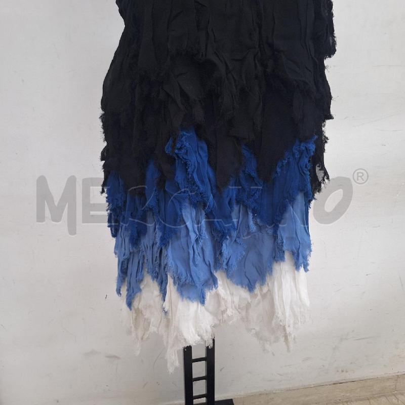 VESTITO DONNA DESIGUAL NERO BIANCO BLU | Mercatino dell'Usato Ottaviano 3