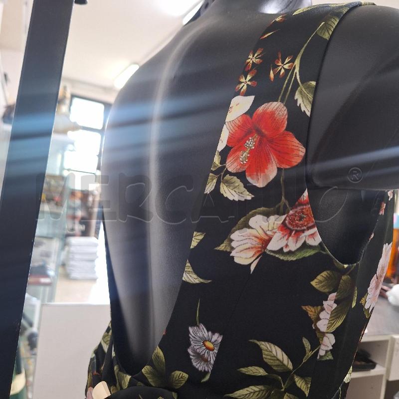 VESTITO DONNA DIVE DIVINE NERO FIORI NUOVO | Mercatino dell'Usato Ottaviano 4